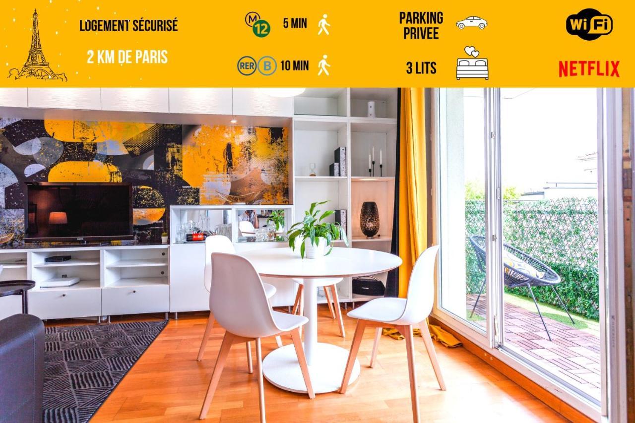Anja - Top Hote Paris - 6 Personnes Balcon Parking Сен-Дені Екстер'єр фото
